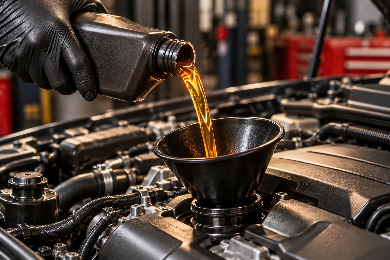 Oil change service